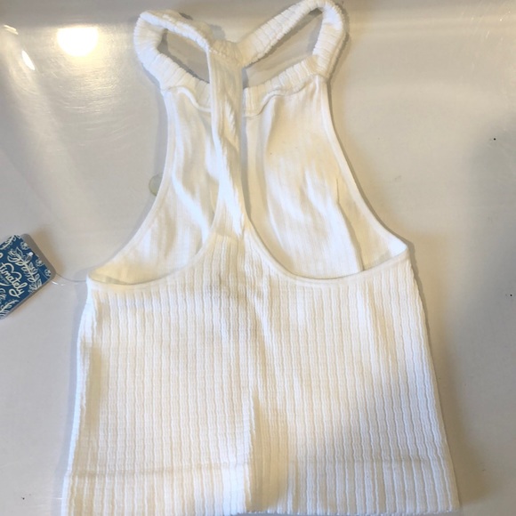 White, halter crop top - Picture 2 of 2